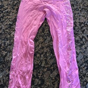 Justice girls pink leggings. Size 16